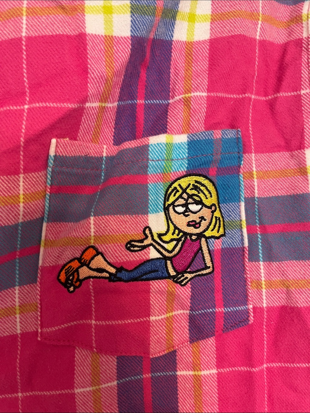 NWT Disney Lizzie McGuire flannel multi color box lunch Y2K Hilary duff - Picture 5 of 9